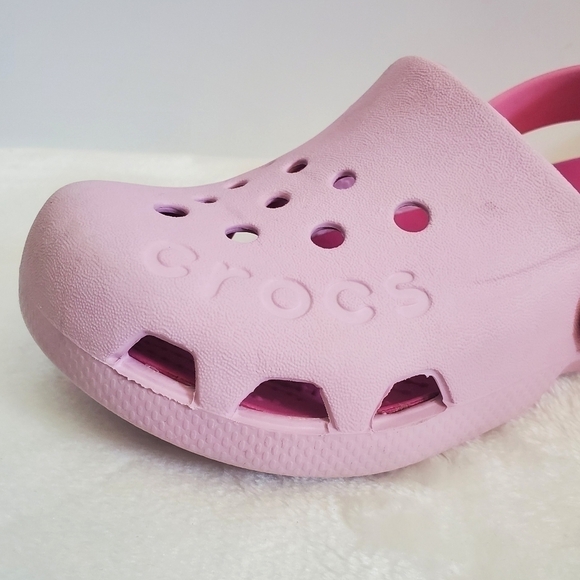 CROCS 2 Toned Pink Baya Classic Clog Child Size 12 - Picture 6 of 13